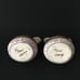 Vintage Signed Navajo DB Pottery Hand Painted & Etched Wedding Vase Set 5.5 in