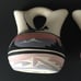 Vintage Signed Navajo DB Pottery Hand Painted & Etched Wedding Vase Set 5.5 in