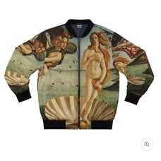 NWOT Galartsy Birth of Venus Bomber Jacket Small