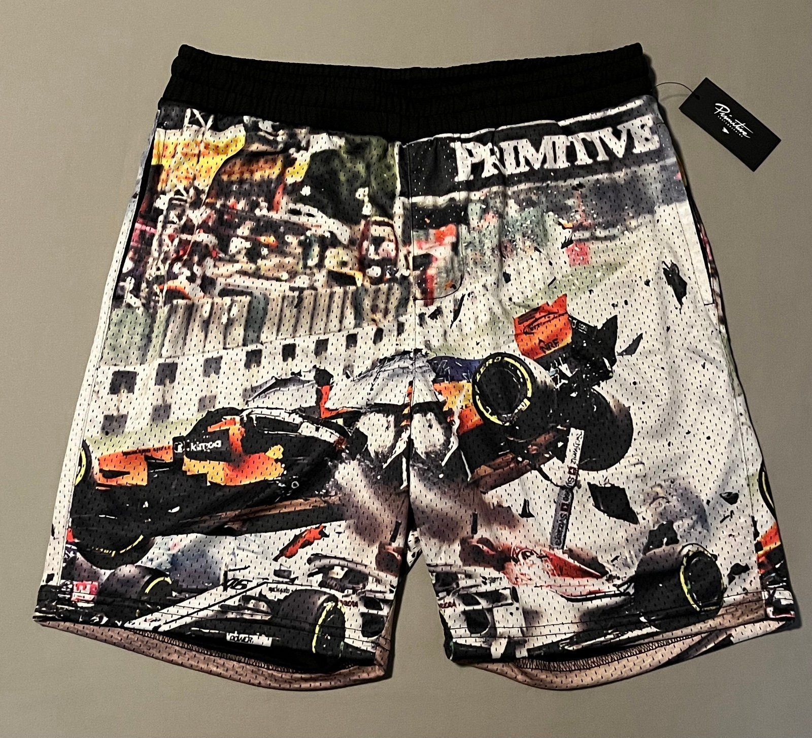 Primitive Skateboards Apex Mesh F1 Racing Shorts New DS