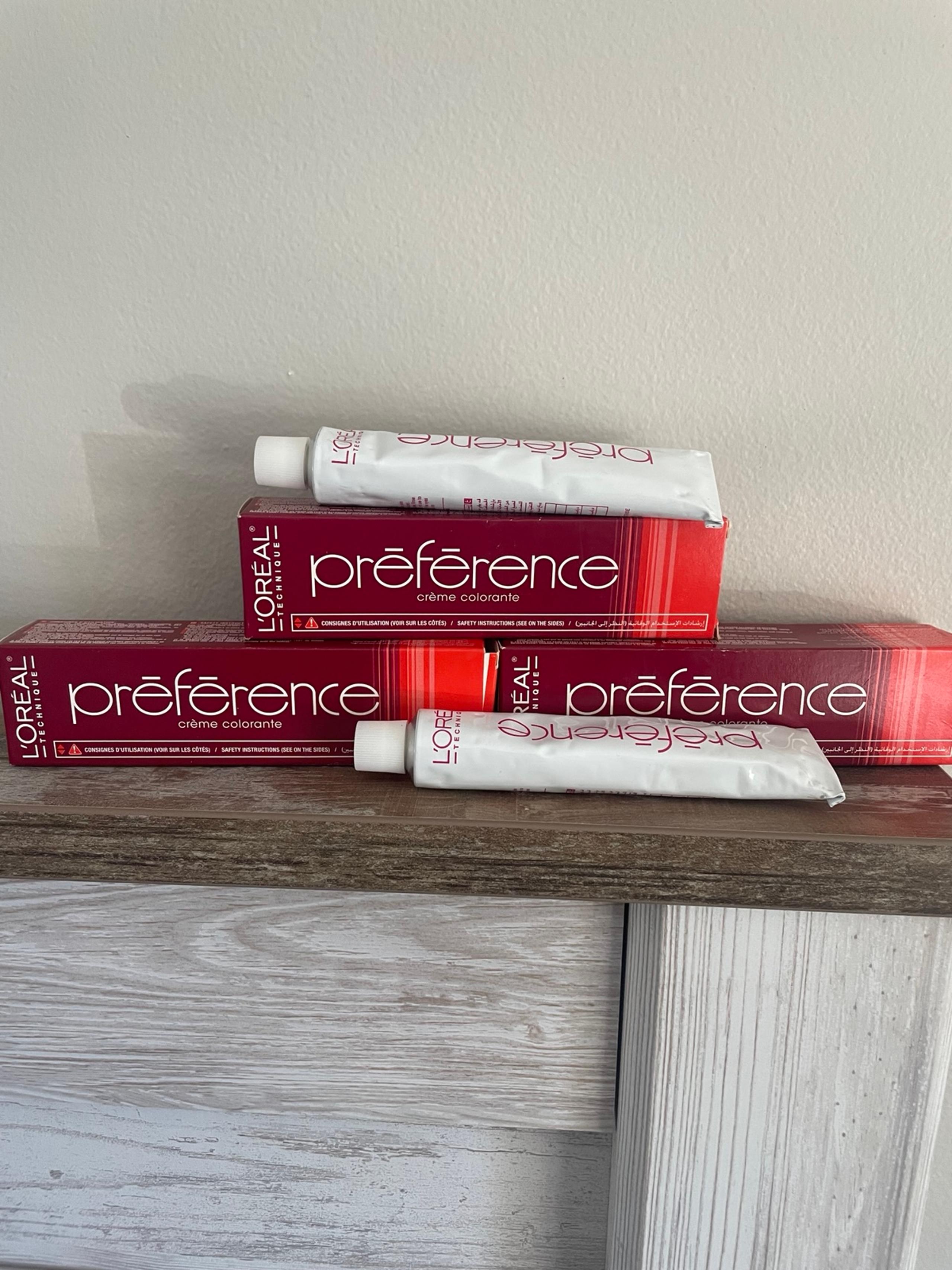 L'Oreal PREFERENCE 7 Cream Color hair dye 50ML Blonde Bundle