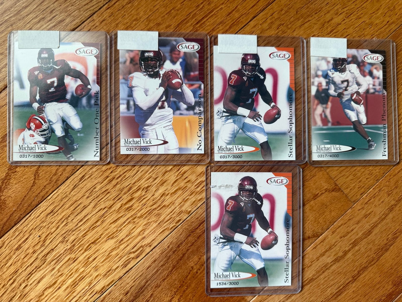 Michael Vick 2001 SAGE Collectible Cards