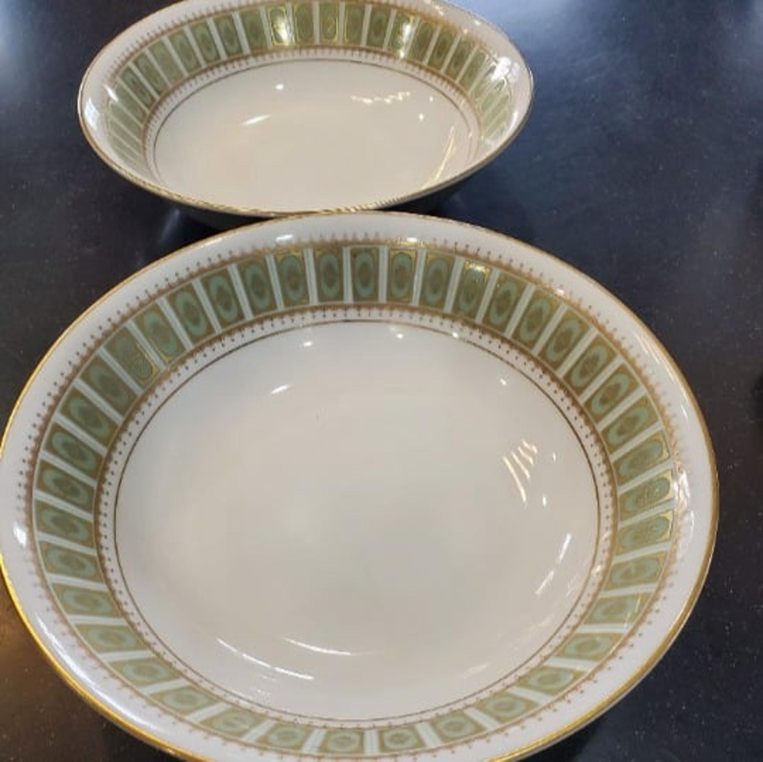 (2)  Mikasa Princess Pattern Serving Bowls 9"