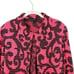 Ming Wang floral paisley open front cardigan Sz M hot pink black