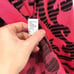 Ming Wang floral paisley open front cardigan Sz M hot pink black