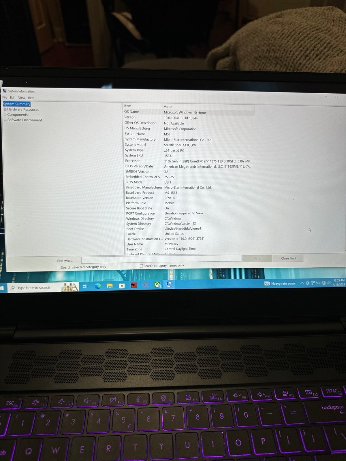 MSI Stealth 15m