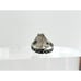 Taxco Sterling Silver Brutalist Green Adventurine Adjustable Vintage Ring