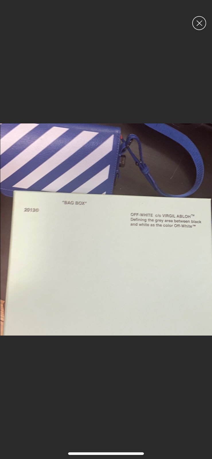Off white crossbody bag
