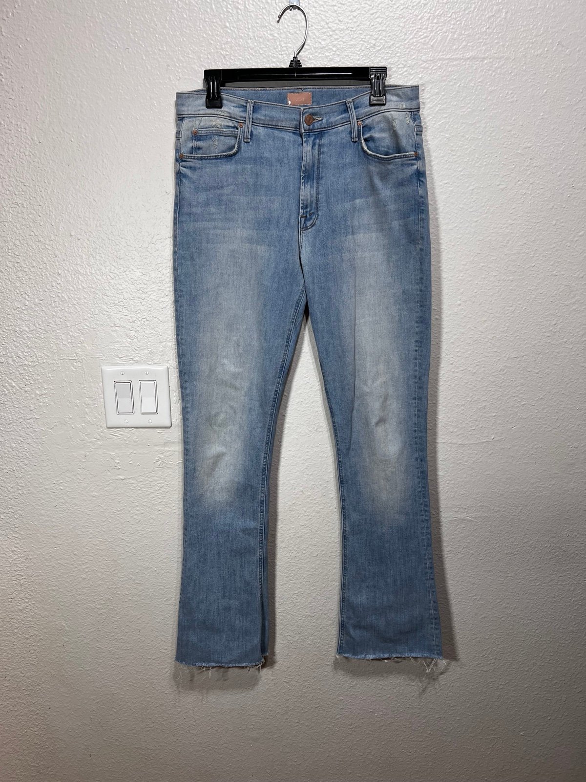 Mother Women’s Jeans The Runway Fray Crossroads Light Blue Size 32