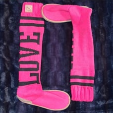 VS PINK HTF RARE Vintage Mukluks Socks Boots