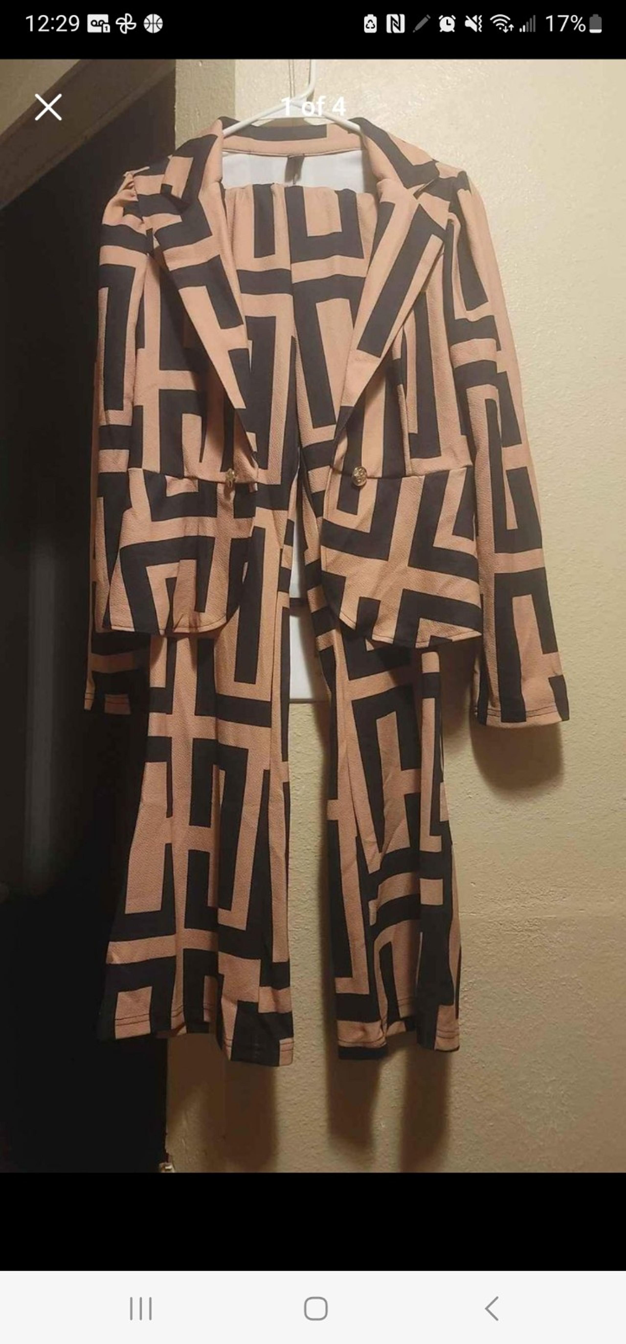 Women's Geo Print 2 piece set XL