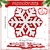 Ceenna 2 Pcs Snowflake Rug Snowflake Bathroom Rugs Winter Snowflake Doormat Deco