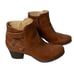 Soul Naturalizer Brown Calm Side Zip Short Heel Booties Size 7.5