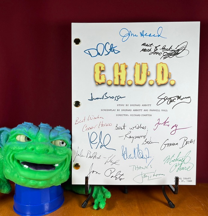 C.H.U.D. Script Signed- Autograph Reprints- Horror- Horror Movie