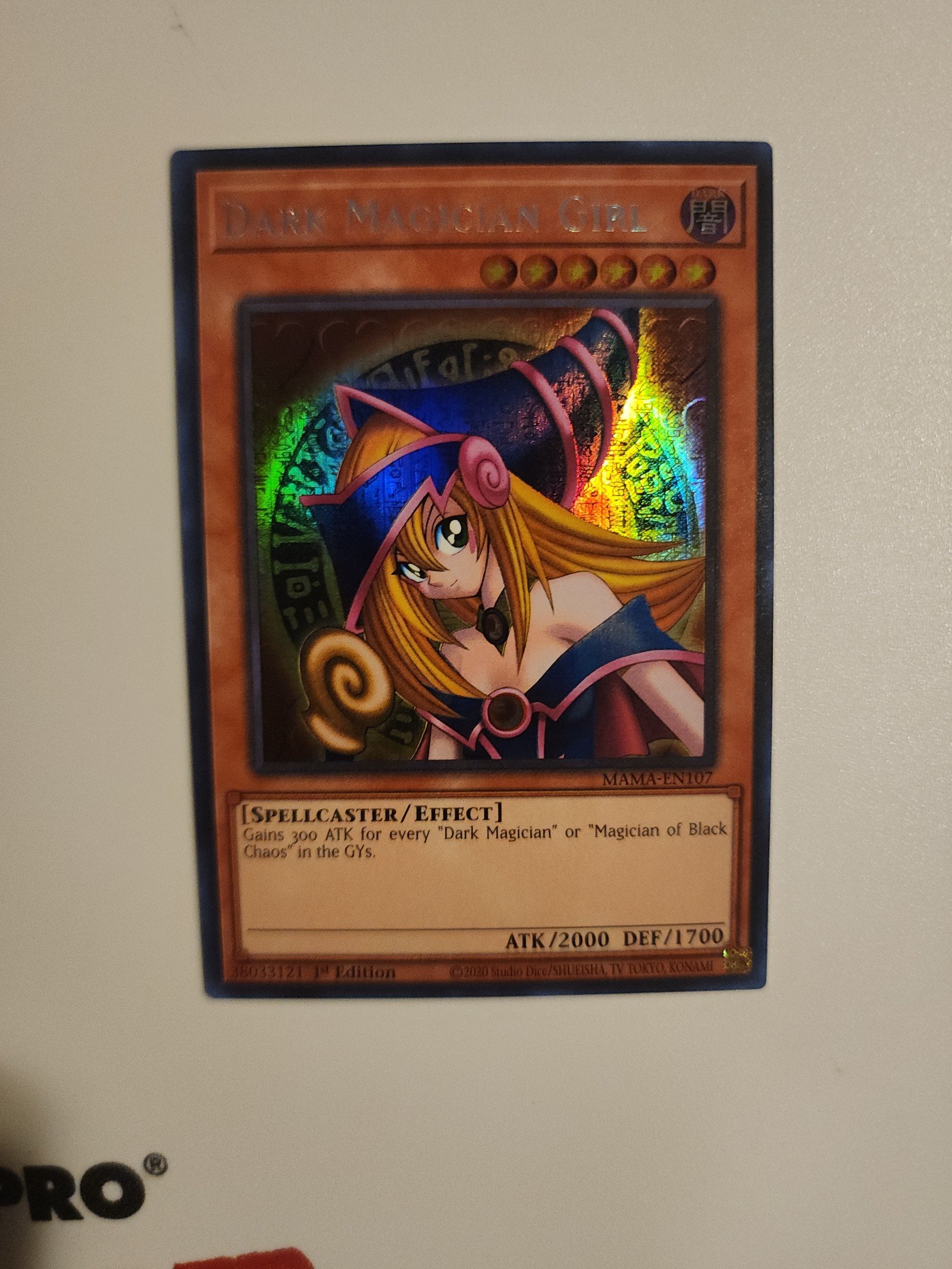 Yugioh dark magician girl secret Pharaoh's rare