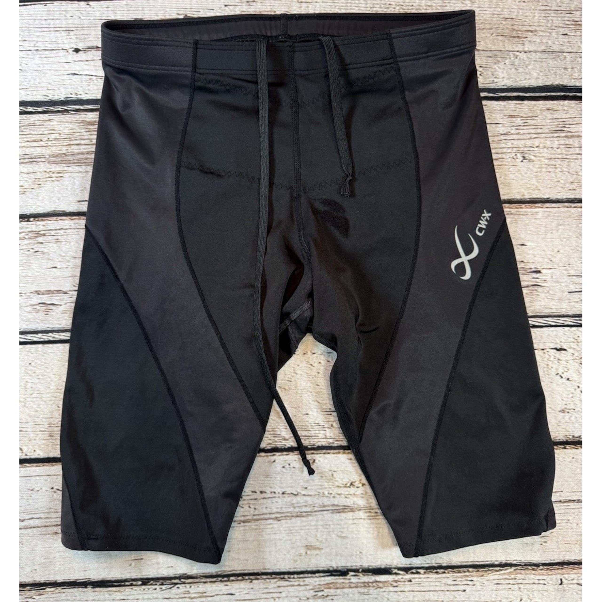 Women's CW-X Endurance Pro Support Compression Athletic Shorts Lg Black 240805