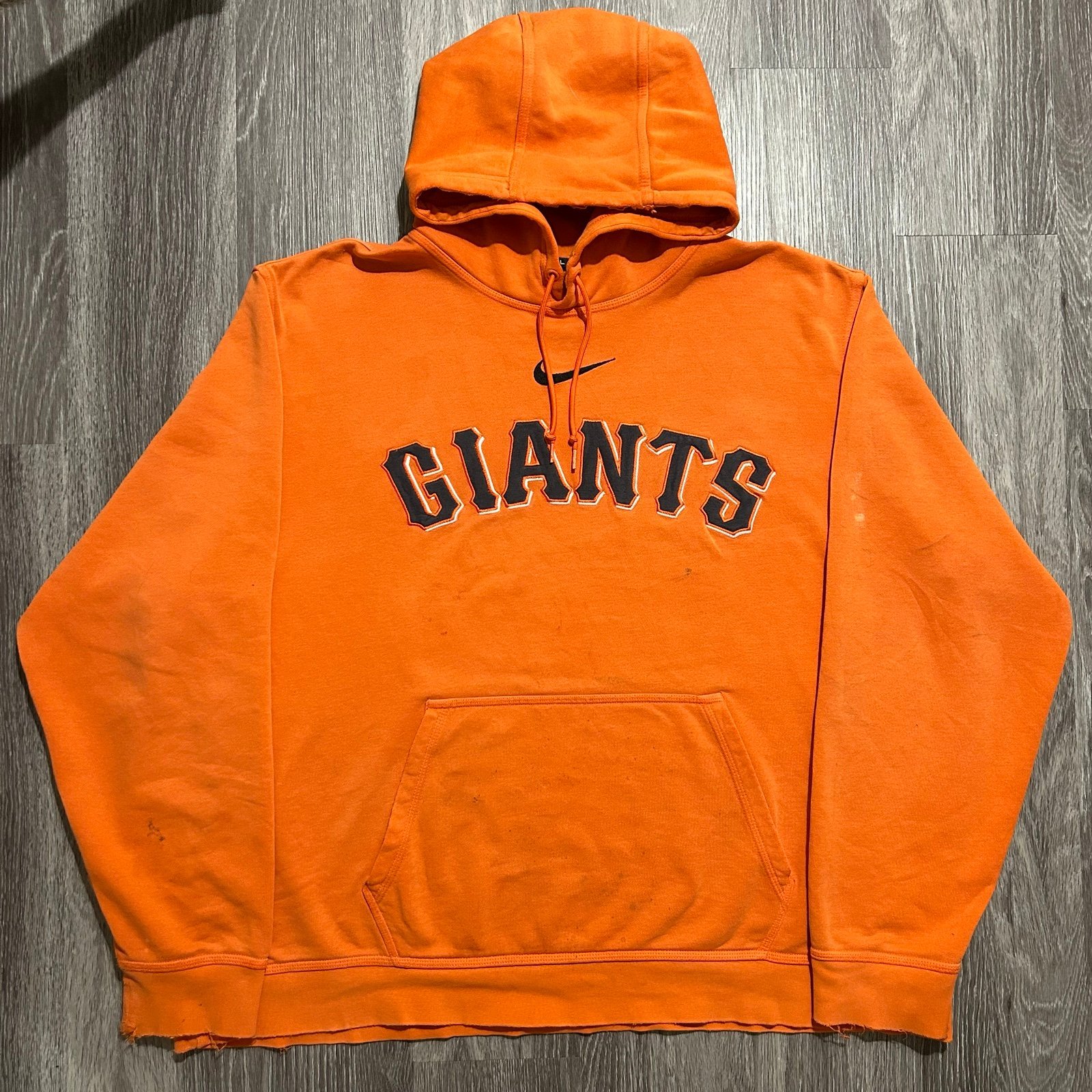 Vintage y2k Nike San Francisco Giants Center Swoosh Hooded Sweatshirt Size XXL