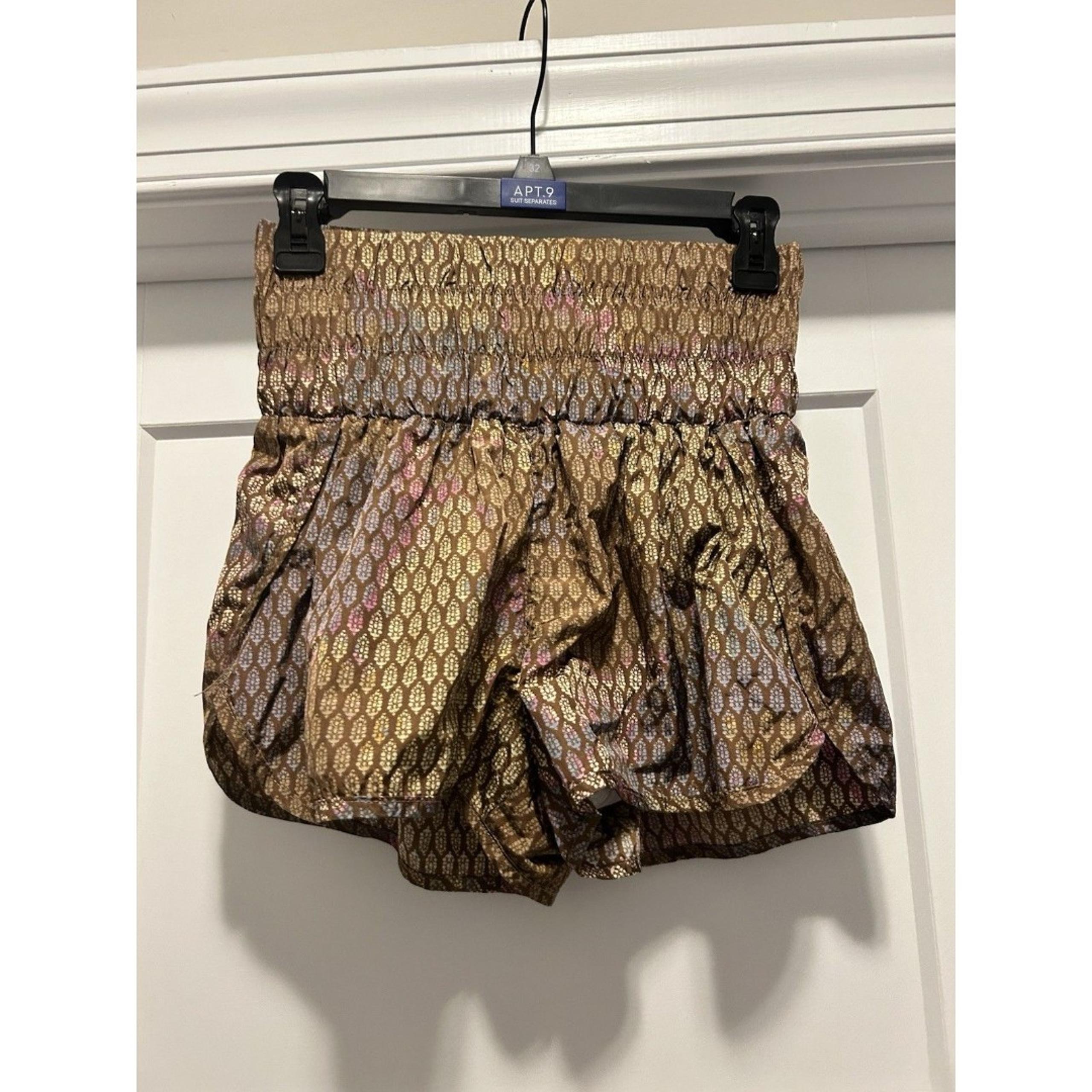 Free People Movement Running Shorts Womens Medium Active Lined Boho High Rise