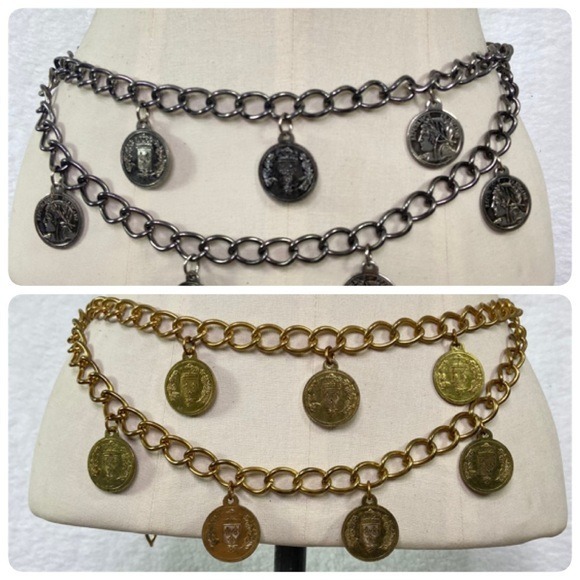 Republique Francaise gold black (2) adjustable chain belts