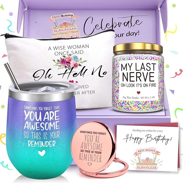 Happy Birthday Gifts Basket for Women