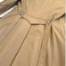 Vintage Chocolate Trench with Creamy Faux Fur & Copper Quilted Satin Lining