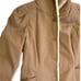 Vintage Chocolate Trench with Creamy Faux Fur & Copper Quilted Satin Lining