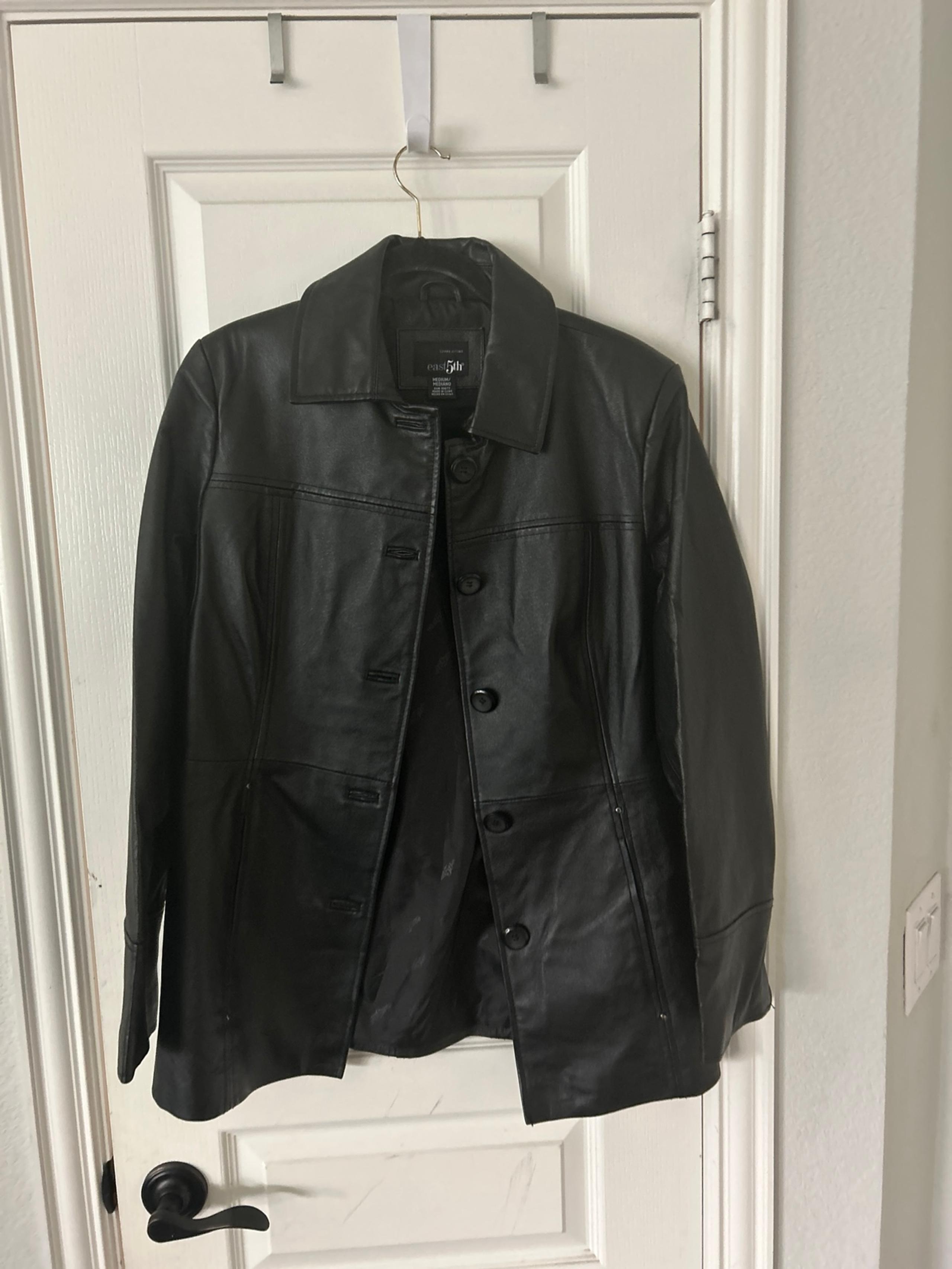 East 5th Genuine Leatehr black jacket