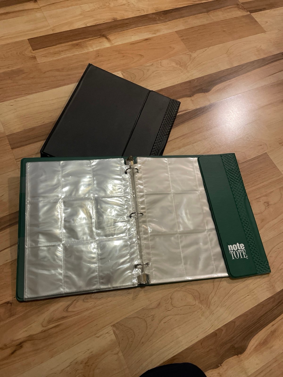 Two Trading Card Binders with 40 Sleeves