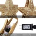 Christmas Star Tree Topper with Built-in Led Snowflake Projector Lights