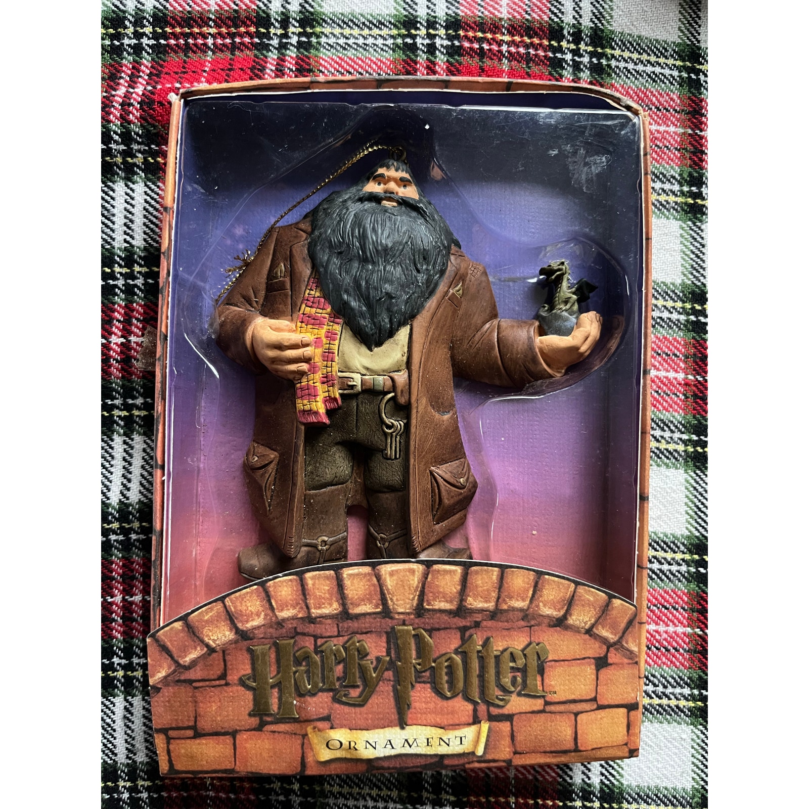 Vintage 2000 Harry Potter Kurt Adler “Hagrid & Baby Norbert” Christmas Ornament