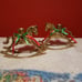 Brass Rocking Horse Candle Holders