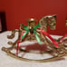 Brass Rocking Horse Candle Holders