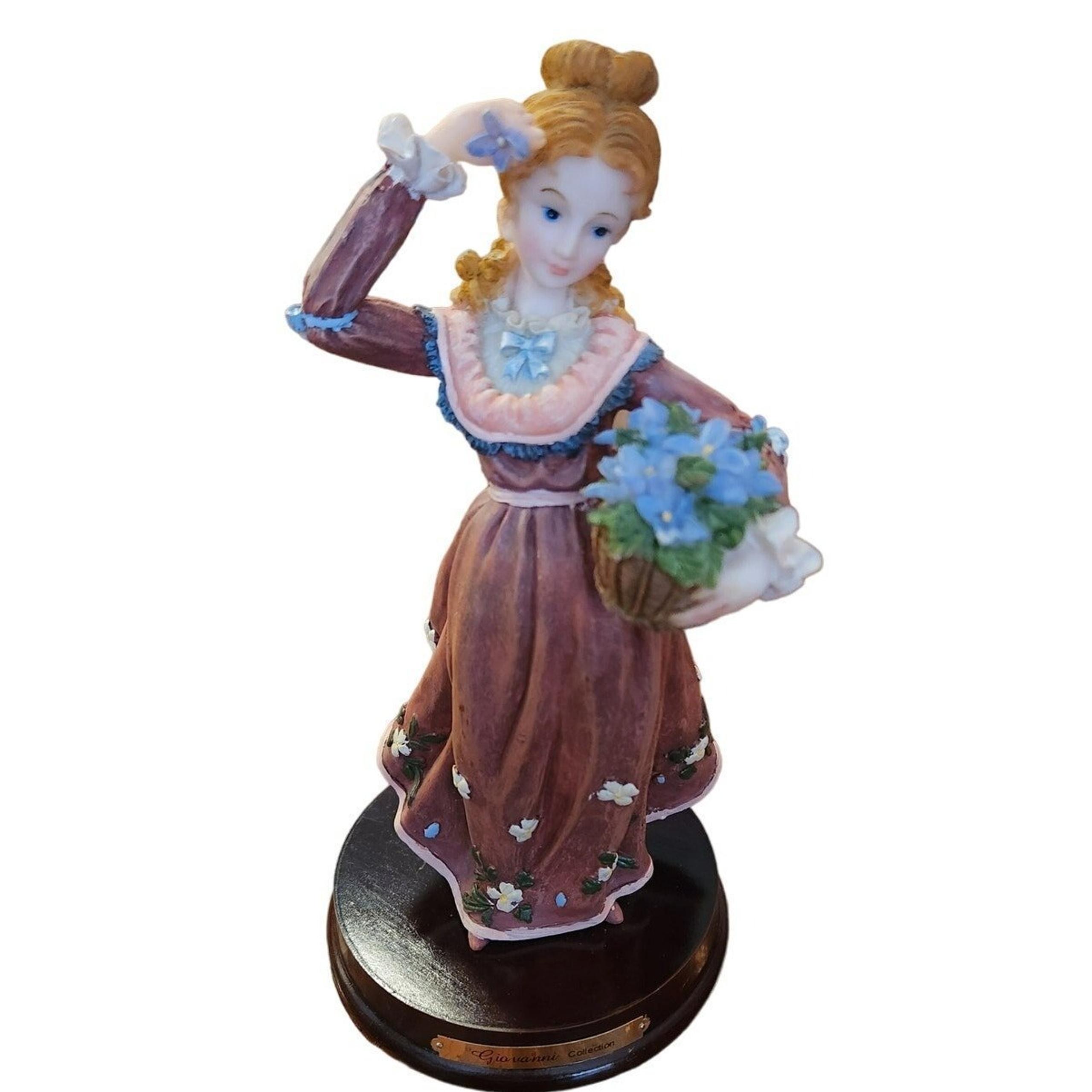 Giovanni Collection Figurine Lady with Flowers 9.75"