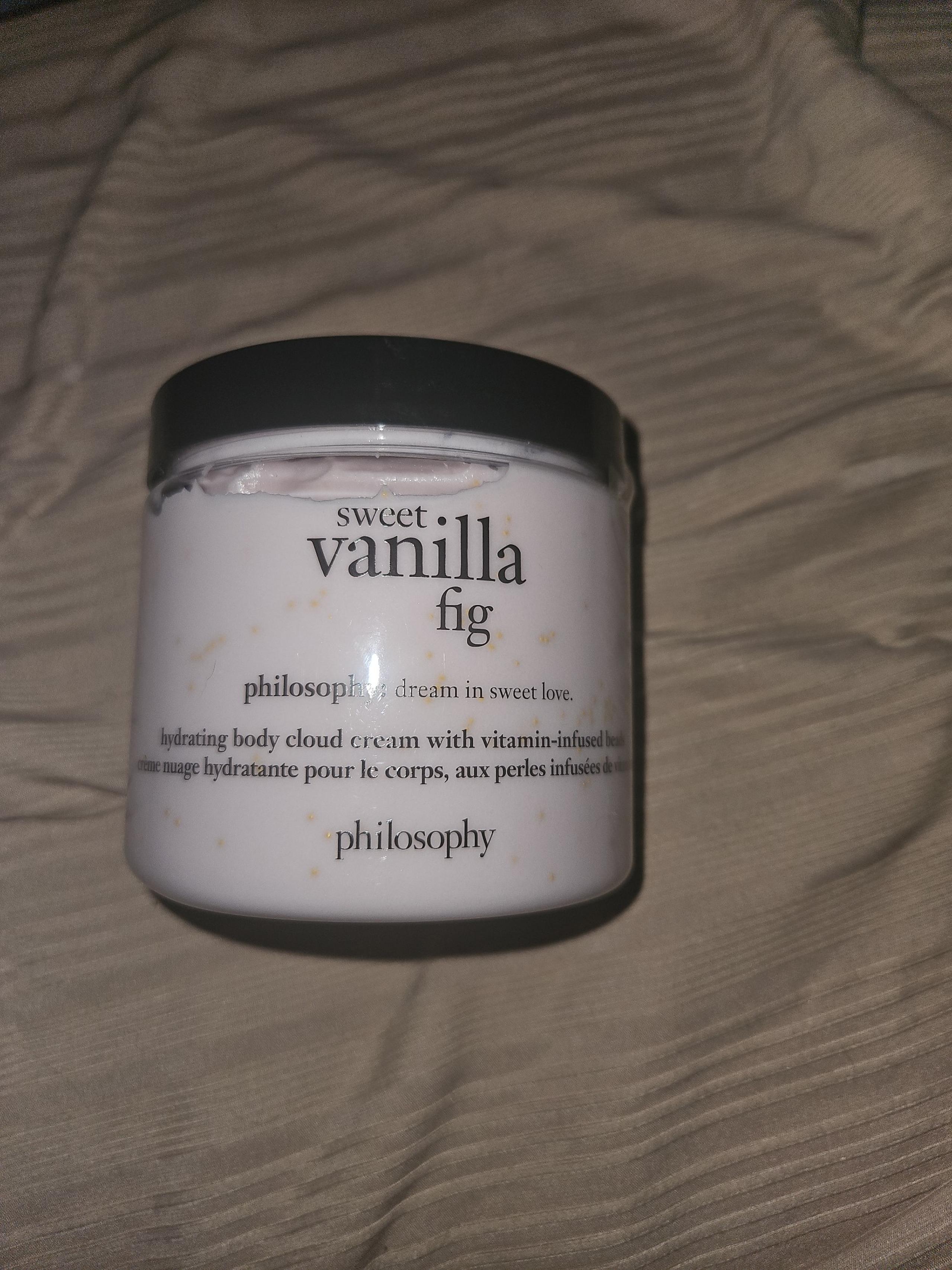 Philosophy Sweet Vanilla Fig Hydrating Body Cloud Cream W/ Bead