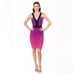 NWT Dress the Population Ashlyn Ombré Ruched Bodycon Dress Size XS Stretch Sexy