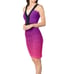 NWT Dress the Population Ashlyn Ombré Ruched Bodycon Dress Size XS Stretch Sexy