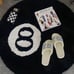 8 ball rug - 80x80cm