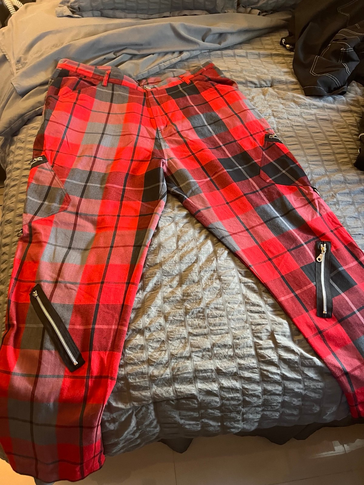 Morbid Threads men’s size 42 plaid goth punk rave pants hot topic