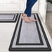 Kitchen Mat [2 PCS] Cushioned Anti-Fatigue Non-Skid Waterproof Rugs Ergonomic C
