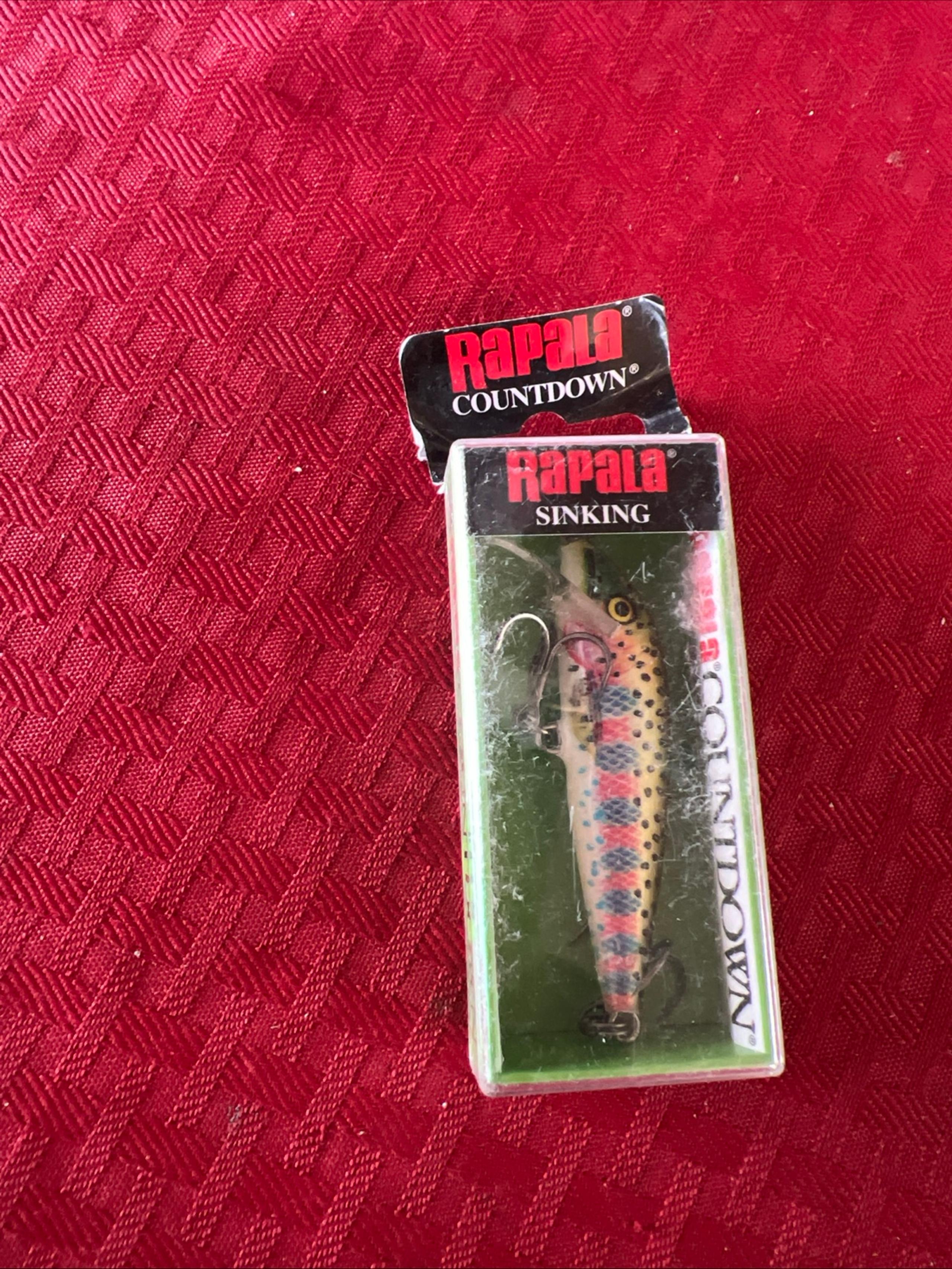 rapala cd-7 cd07 rt rainbow trout sinking minnow countdown 2.75" 1/4oz 5'-8'
