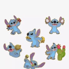 Loungefly Disney Lilo & Stitch Blind Box Scented Enamel Pin complete set 6