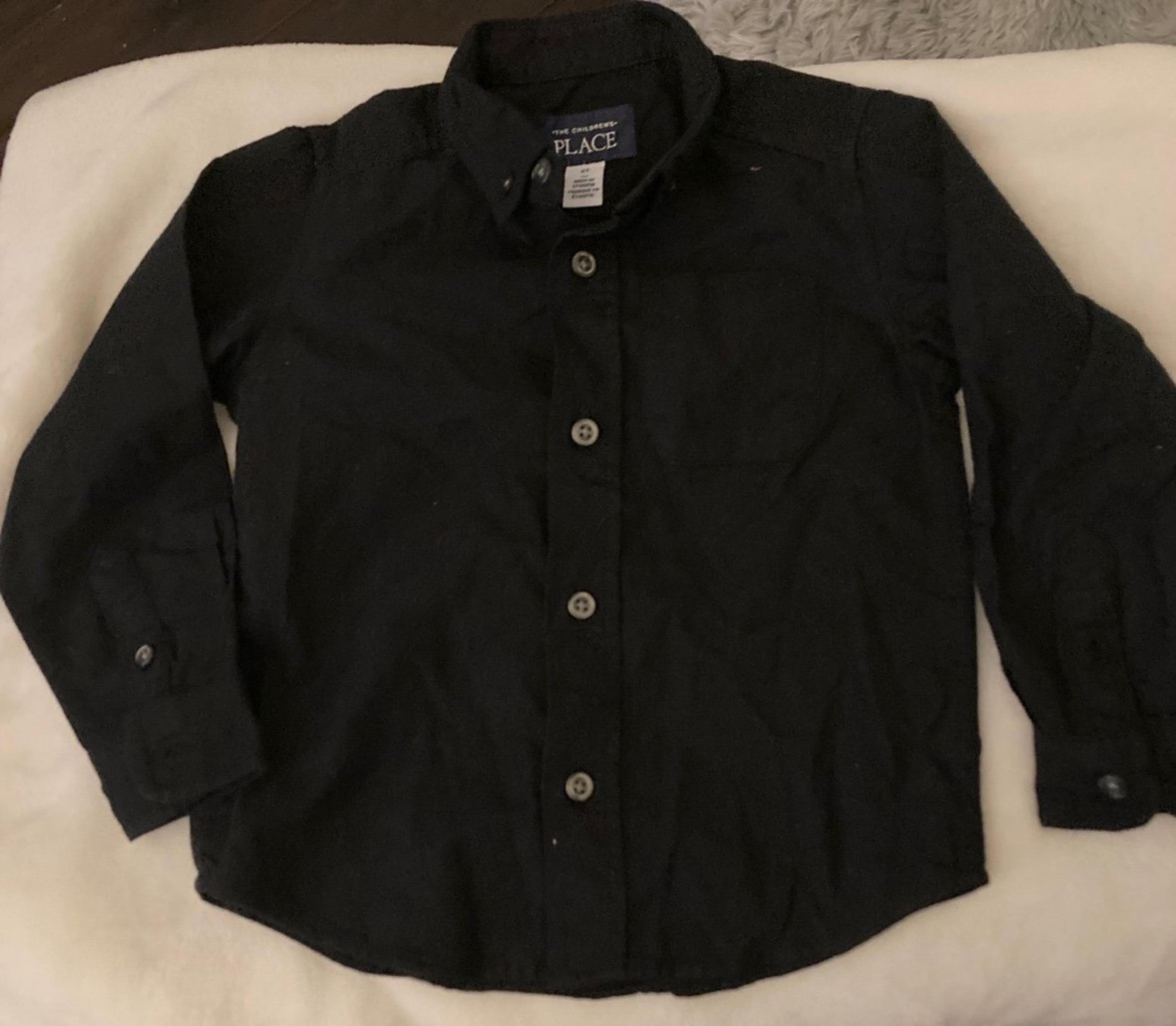Toddler Boys Black Childrens Place Shirt Sz 2T