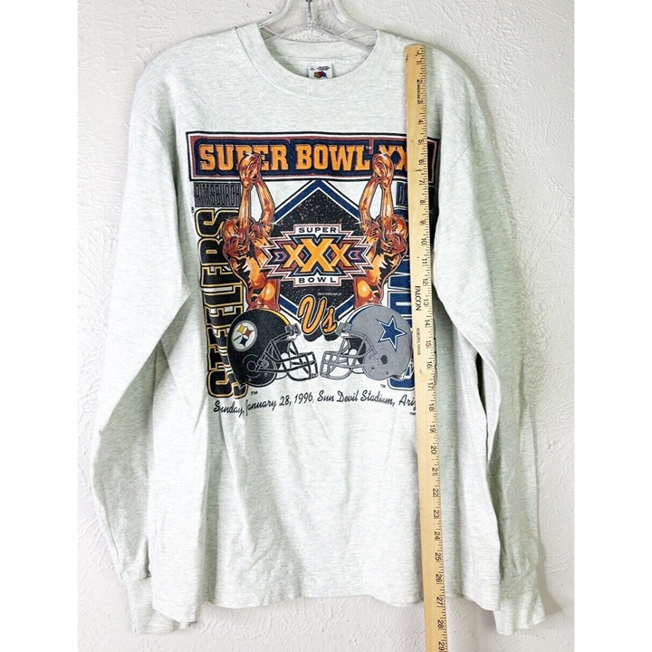 Vintage Large Super Bowl xXx Long Sleeve Tee T-shirt 1990s