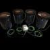4-Site 5-Gallon DWC Complete Hydroponic system grow package