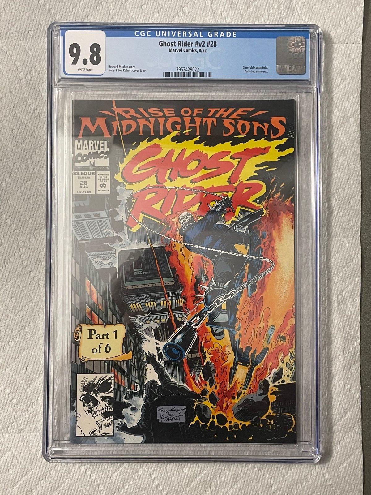 Ghost Rider # 28B 9.8 Grade (Marvel Comics, 1992)