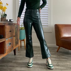 7 For All Mankind Faux Leather Trousers