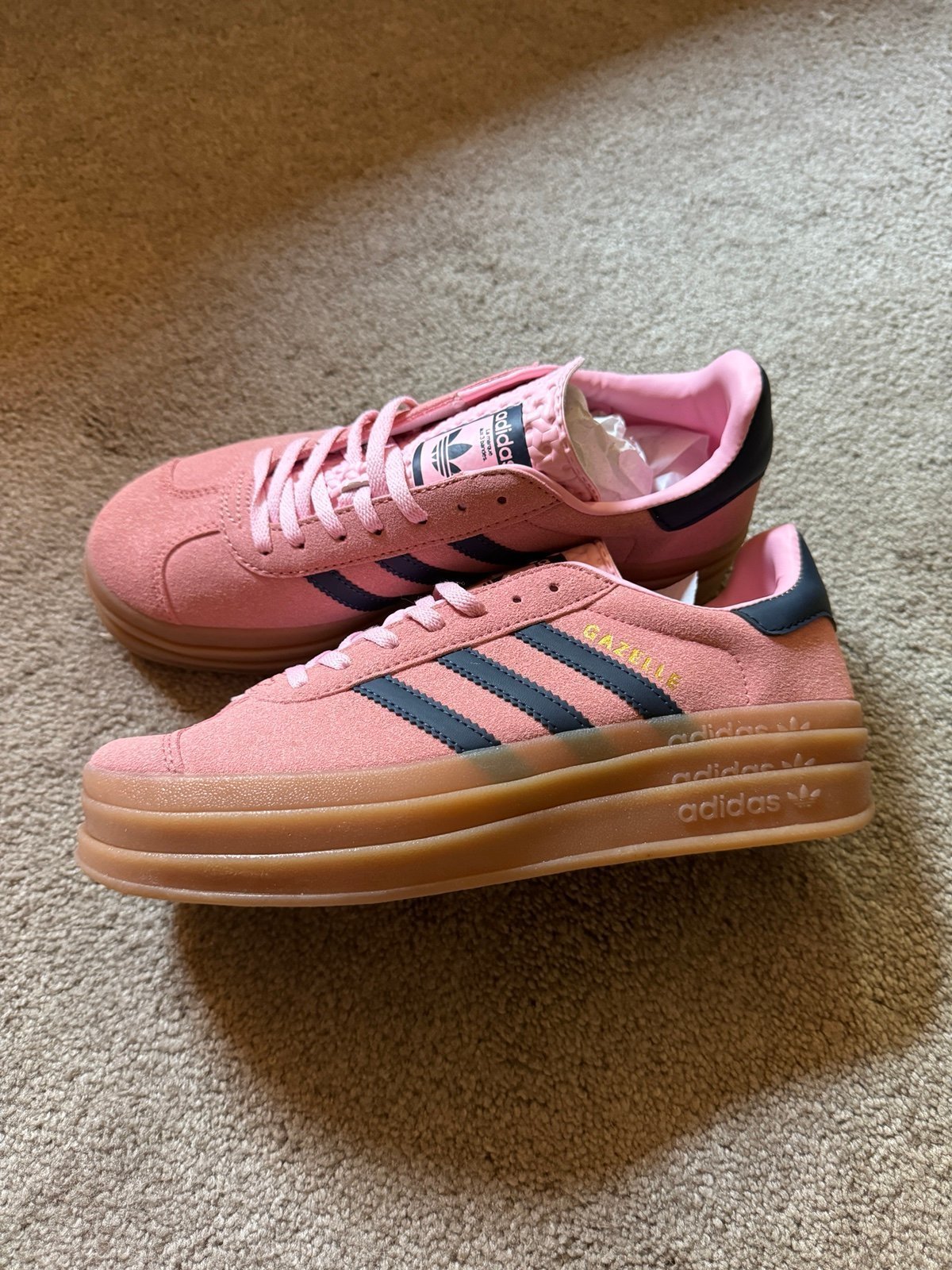 Adidas gazelle bold sneakers size 7.5/8