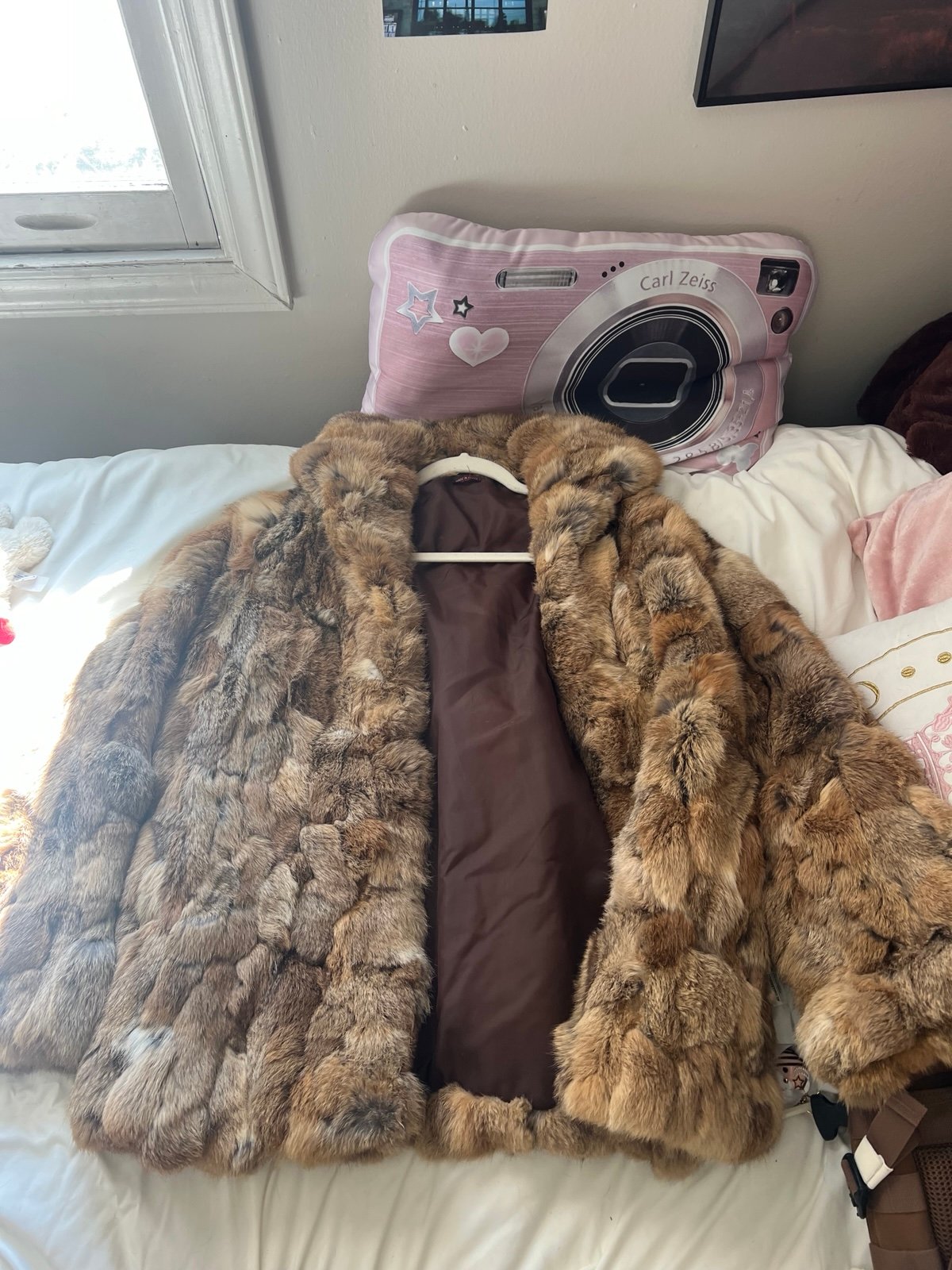 Rabbit real fur coat