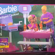Vintage Barbie Backyard Cookout