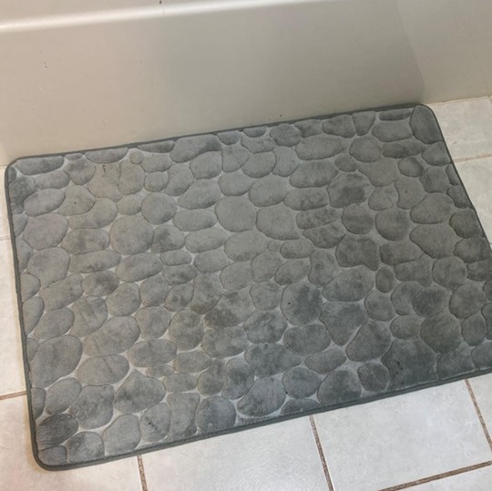 Memory Foam Bath Mat Cobblestone Bathroom Rugs Super Water Absorbent 17x24